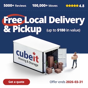 Cubeit Portable Storage Promotion
